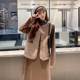 Korean fashion imitation lamb-wool vest cardigan in autumn and winter for women casual plus velvet sweater vest women's custom
