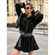French chiffon pleated commuter style skirt 2025 European and American summer fashion new versatile miniskirt for women customization
