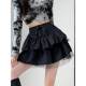 Boxer Skirt Women's Spring and Autumn New Ballet New Ballet Skirts High -waisted Gauze Small Black Black Liece
