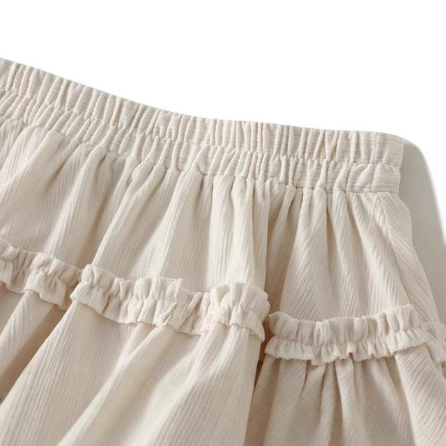 Puffy cake skirt short skirt skirt for women small skirt splicing cute anti-exposure skirt pants ballet style A-line K9801