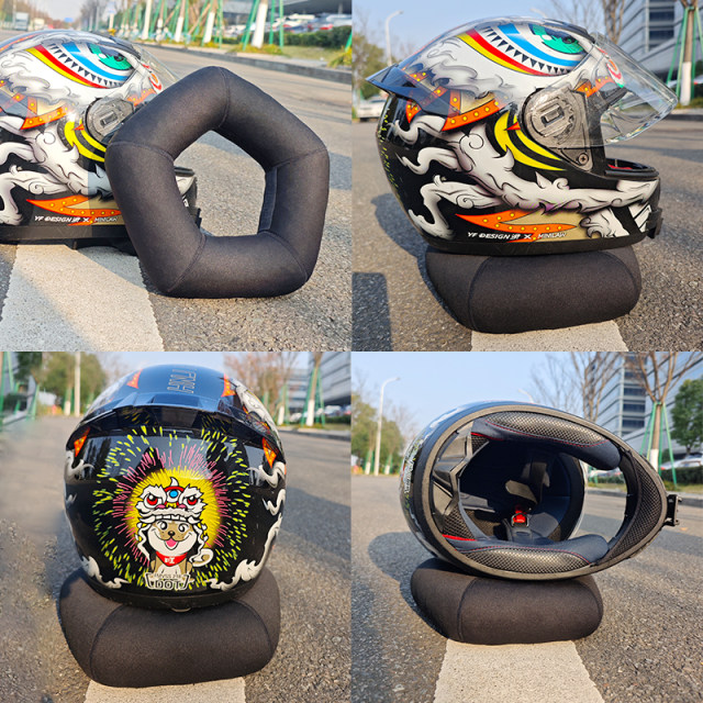 IZTOSS helmet placement pad, fixed base, ventilated, moisture-proof and air-drying, full-helmet and half-helmet support ring equipment