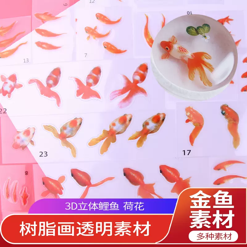 树脂画贴纸金鱼 新人首单立减十元 21年11月 淘宝海外