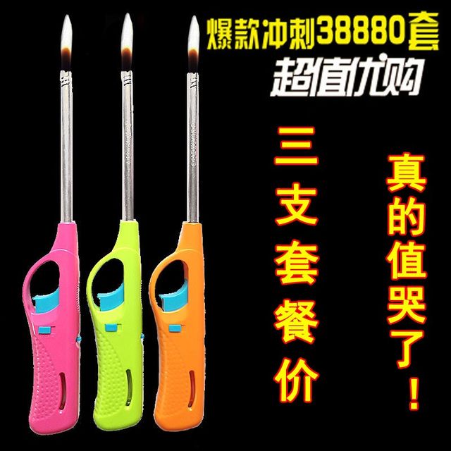 
Open flame ignition gun electronic igniter gas stove natural gas kitchen lengthening lighter candle long mouth ignition rod
