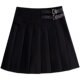 Large size slim and pleated skirt, small short skirt, fat mm Korean versatile A-line skirt, spring and summer belly-covering skirt