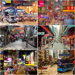 港式街道茶餐厅壁纸 新人首单立减十元 22年8月 淘宝海外