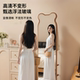 Little bear rotating full-body mirror floor-standing mirror household bedroom fitting mirror hanging coat rack integrated movable dressing mirror
