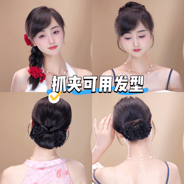 Rose Flower Small Clip Women's 2025 New Elf Ear Side Bangle Clip High-end Half-Tie Hairpin Headdress