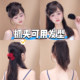 Rose Flower Small Clip Women's 2025 New Elf Ear Side Bangle Clip High-end Half-Tie Hairpin Headdress