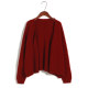 Simple, no button-up V-neck short loose sweater cardigan jacket spring and autumn women's sweater solid color top
