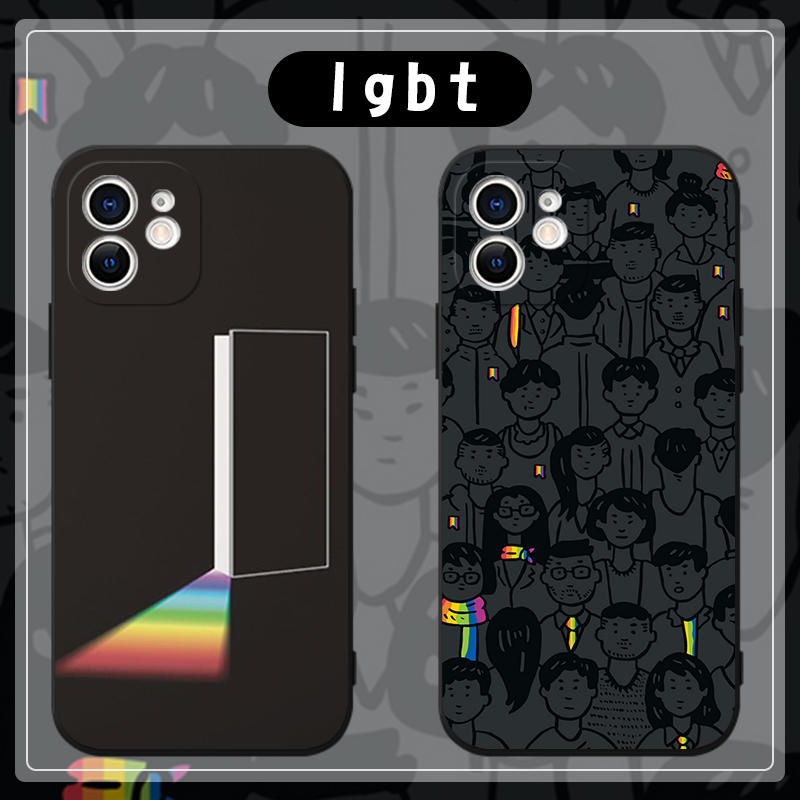 lgbt手机壳苹果13华为mate40pro彩虹loveislove文字les条纹iphone12