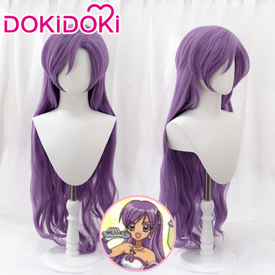 taobao agent Dokidoki spot mermaid's melody COS Cosplay cosplay wig purple micro -curly long hair