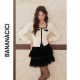 BANANA CICI 2024 winter new versatile cake skirt velvet lace lace A-line skirt