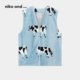 
niko and...cold protection series 2025 winter new cute animal plush thermal vest 588061