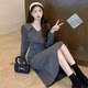 2025 spring and summer new floral dress for women, small, pure and lustful waist-hugging skirt, HM2
