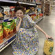 2025 spring and summer new floral dress for women, small, pure and lustful waist-hugging skirt, HM2
