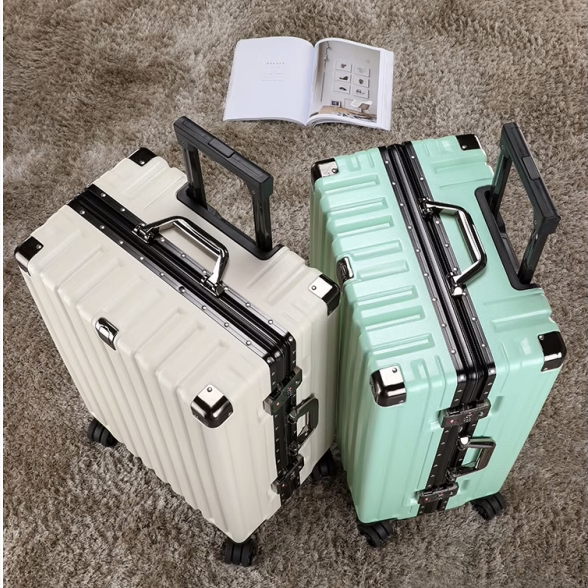 Luggage suitcase 20 trolley cases universal wheels 24 female and male students new silent strong and durable password leather suitcase