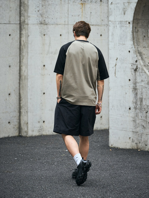 TANOXI T239 Cool Xinjiang long-staple cotton, breathable and sweat-wicking, casual curved raglan sleeve short-sleeved T-shirt