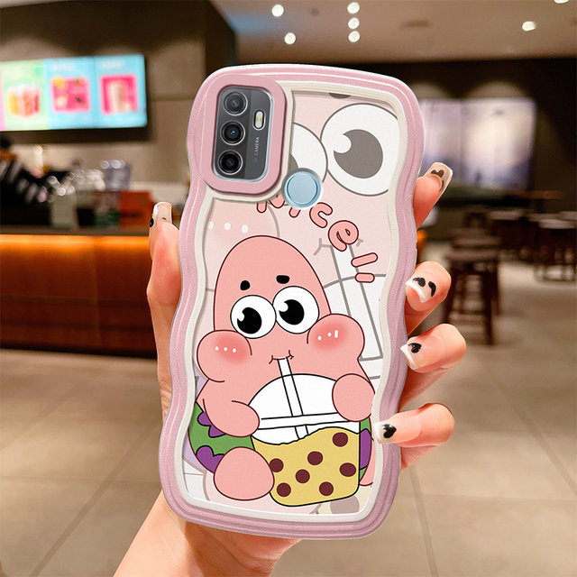 Suitable for OPPO A32 mobile phone case funny cartoon pdvm00 cute girl 0pp0a32 protective cover ins style oppia32 personality simple opopa32 fashion silicone oopo spongebob