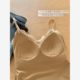 Lace with breast pads, beautiful back, vest and suspenders, women's brushed warm and pure desire slimming bottoming top