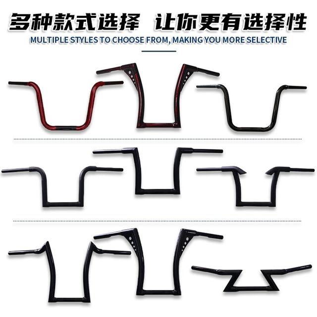 Suitable for Dongfeng CLC450 modified handlebar direction handlebar. Dongfeng CLC250 modified retro Great Ape handlebar high handlebar.