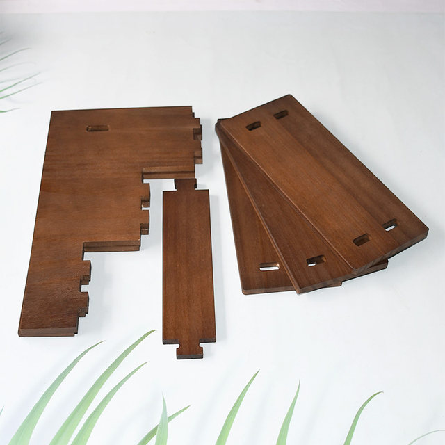 Upgraded and widened solid wood ladder rack bracelet storage ornaments hand-made display rack disassembly jewelry stall display rack