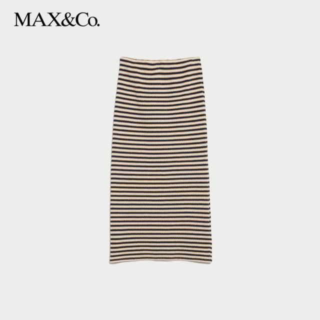 MAX/Co.2025 Spring and Summer New Product Commuter Knitted Pencil Skirt 6771015402