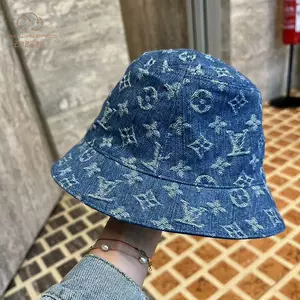 Louis Vuitton LV Play Monogram Pointillism Bucket Hat Blue in
