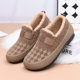 2025 new winter non-slip soft-soled cotton shoes for outer wear, lazy slip-on plus velvet, warm mother's old Beijing cloth shoes