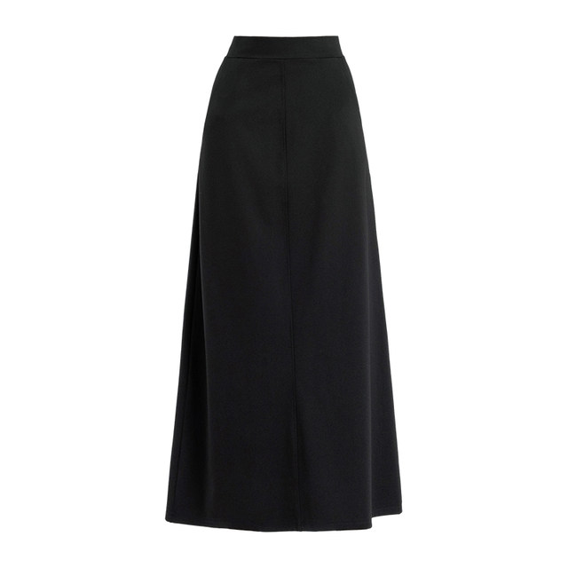Black A-line skirt for women 2025 new temperament spring and summer hip cover suit high waist long skirt for meat pocket
