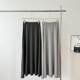Gray skirt for women 2025 spring and summer drooping modal loose versatile soft and casual simple A-line long skirt