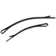Arc broken hair clip Simple Black word clip female plate hair clip large side clip plus thick plus thoroughly stepped up bangs clip clip
