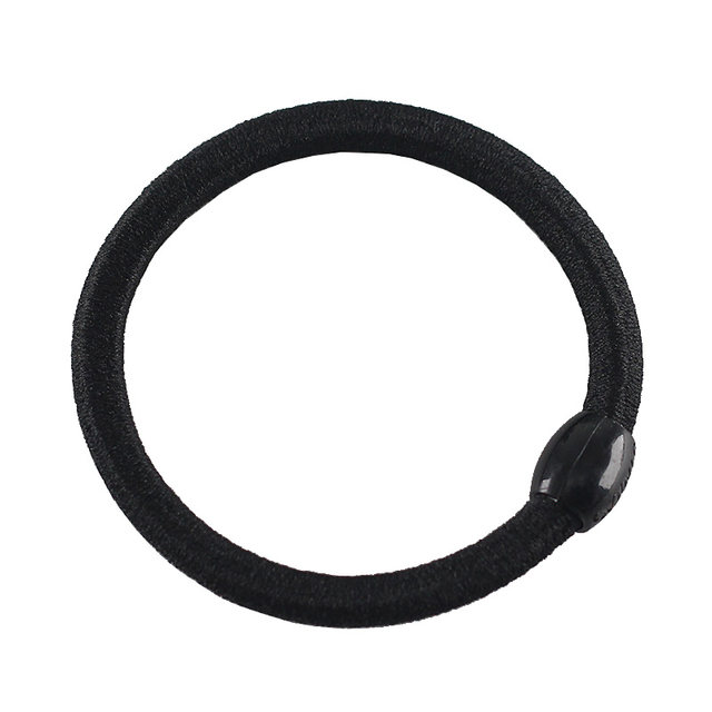 Head rope women's new rubber band bold durable hair rope adult hair rubber band rubber leather sleeve women's simple black hair circle