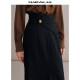 Mandeshi elegant skirt 2025 autumn new product high-waisted temperament commuter mid-length skirt with hip-covered long skirt