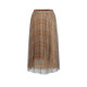 Mande Shitao Skirt Women's 2025 Winter New Plaid Pleated Skirt Chiffon Mid-Length Skirt A-line Skirt