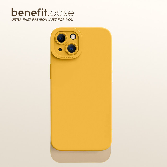 Benefit simple ins solid color far peak blue 17pro16 suitable for 15 apple 13promax mobile phone case iphone12 new 14promax liquid 11 silicone xsmax anti-fall xr women 8pl