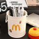 McDonald cute creative pen holder retro high-value personalized ornaments student desktop office stationery storage box