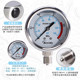 Pressure gauge YN60 stainless steel shock-resistant radial pressure gauge oil pressure water pressure air pressure 0-1.6/100MPa multi-range