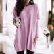 New European and American autumn long-sleeved casual pocket shirt top for women
