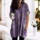 New European and American autumn long-sleeved casual pocket shirt top for women

