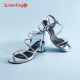 Spider King women's shoes 2025 summer outside fairy style skirt temperament sandals thick heels rhinestones exposed toy high heels