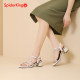 Spider King women's shoes 2025 summer outside fairy style skirt temperament sandals thick heels rhinestones exposed toy high heels