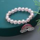 Children's sweet candy color pendant beaded bracelet bracelet girl cute cartoon princess hand ornament girl accessories girl
