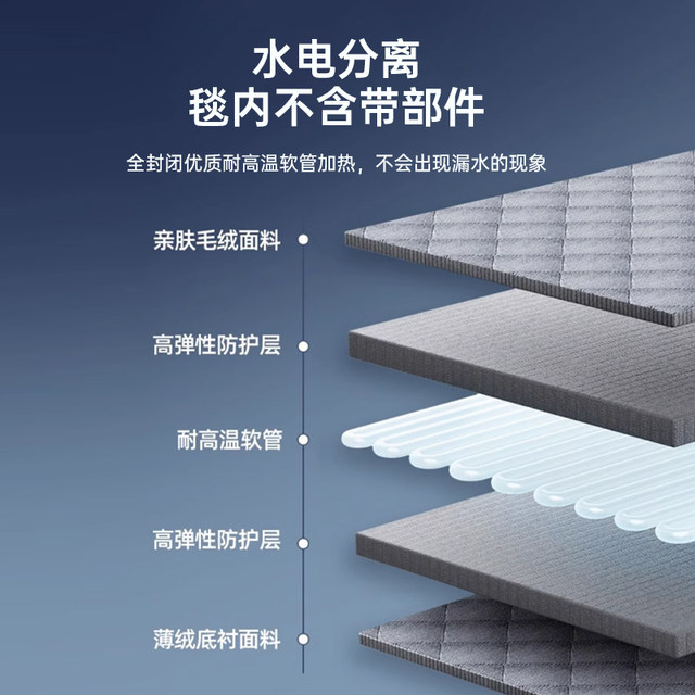 Four Seasons Muge Water Heating Electric Blanket Double Electric Mattress Yoga Mother and Baby Water Circulation Kang Water Heating Blanket Water Mattress Complete Set