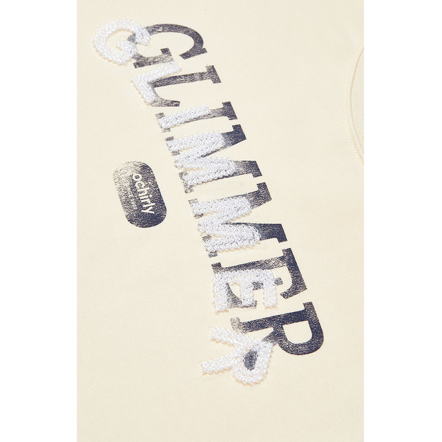 Fuck Embroidered Round Cerebage Sweater Women Ochirly Ochti Short Top 2024 New Spring and Summer Printing Loose Leisure
