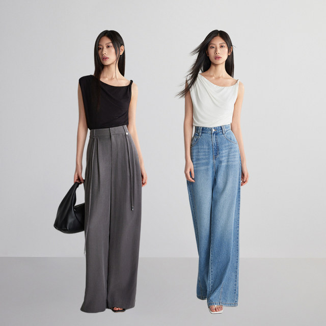 Asymmetrical sleeveless T-shirt for women ochirly 2024 new summer top breathable and unique design