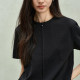 ochirly Oshili imported heavyweight pure cotton short-sleeved T-shirt women's top simple and versatile 2025 spring new product
