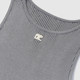 ochirly Oushili Acetate cotton pit knitted vest women's top slim fit and new products for spring 2025
