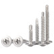 304/410 Stainless steel large flat head self-tapping screw cross round head with pad drill tail dovetail self-tapping screw