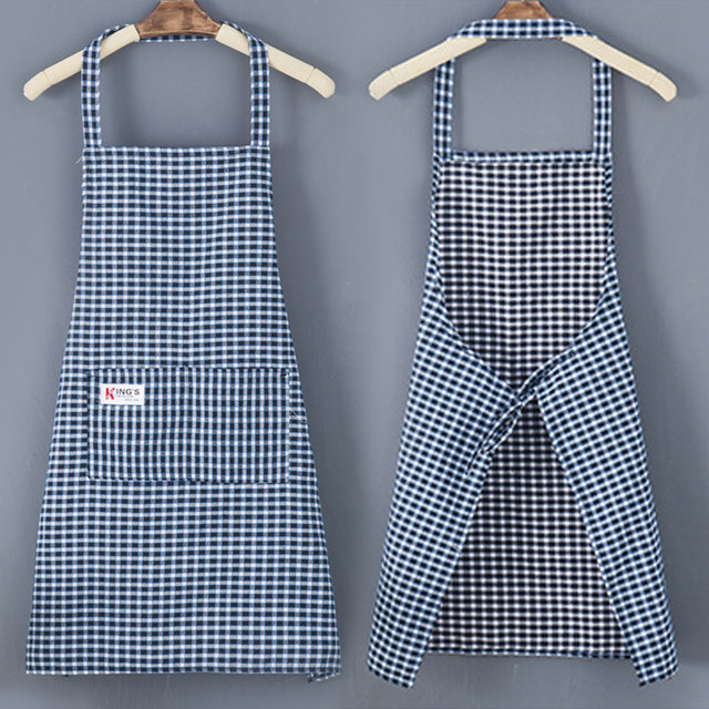 Gardening apron summer thin women's home kitchen pure cotton 2025 new customized catering special men's work clothes