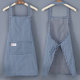 Gardening apron summer thin women's home kitchen pure cotton 2025 new customized catering special men's work clothes
